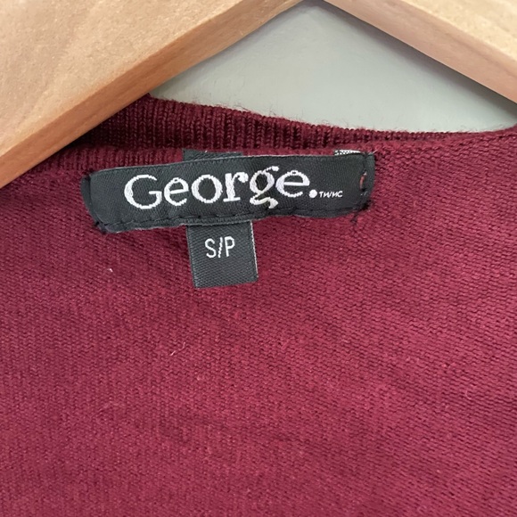 George // Red & Gold Button Cardigan - Picture 3 of 3